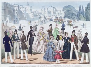 Summer Fashions for 1841: Outside Windsor Castle